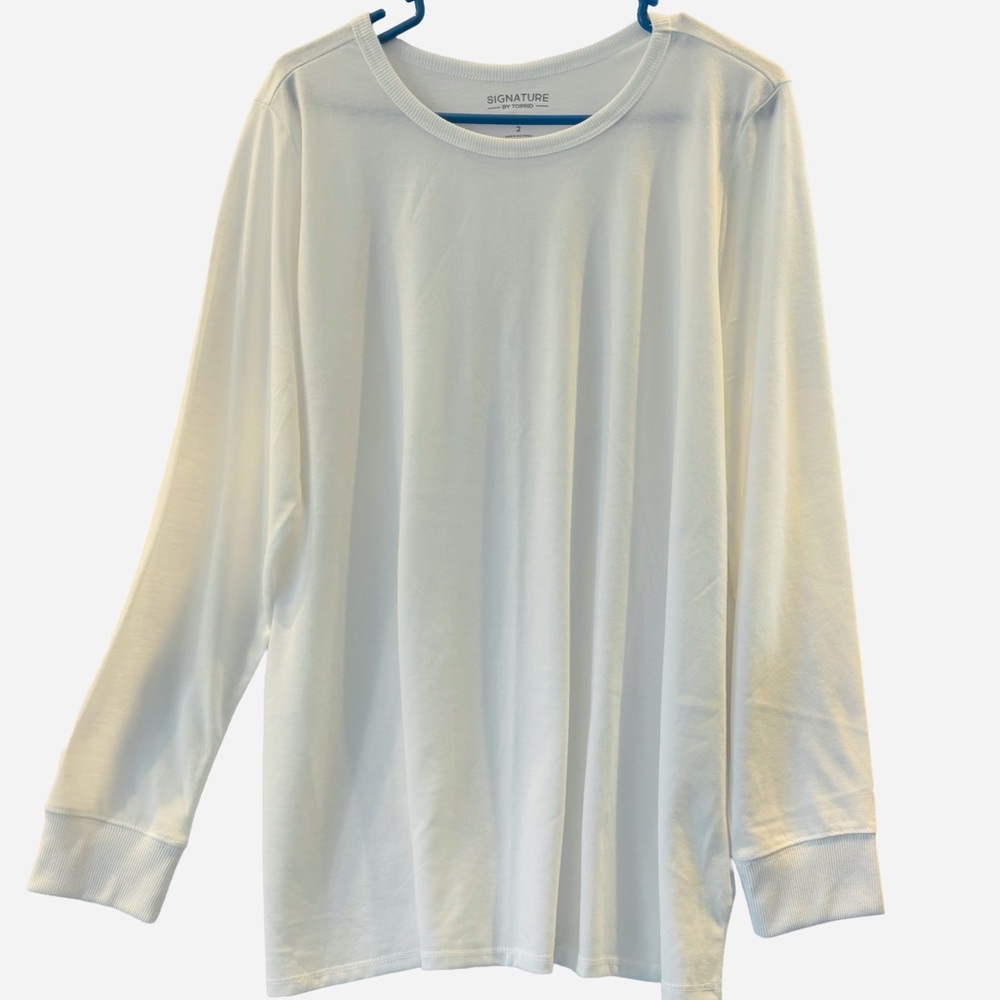 Torrid White Long Sleeve jersey